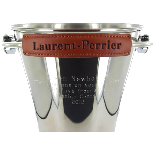 Laurent Perrier Bucket/Cooler Retirement Engraving - Roman Outline Laurent Perrier Bucket/Cooler Retirement Engraving - Roman Outline