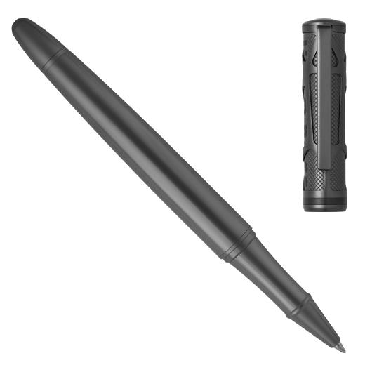 This Hugo Boss Craft Rollerball Pen in Gunmetal is made with brass and has a sleek gunmetal finish.