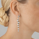 georg jensen moonlight grapes oxidised sterling silver large drop earrings model