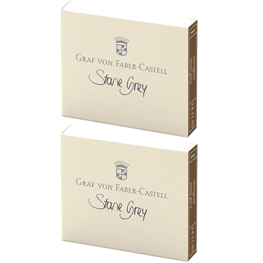 These are thr Graf von Faber-Castell Stone Grey Ink Cartridges 2 x Pack of 6.