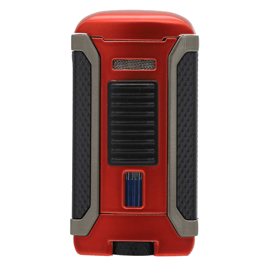 This is the Apex Matte Metallic Red Jet Flame Lighter designed by Colibri.