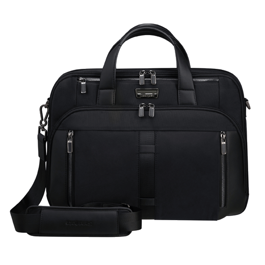 This Samsonite Urban-Eye Black Briefcase 15.6" is made out of ballistic nylon with recycled PET bottles.