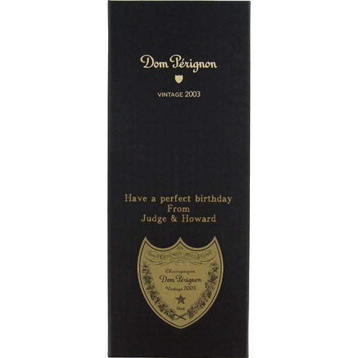 dom perignon brut champagne birthday box embossing roman outline font f12cdad28a13f8101865809bae4d6d93