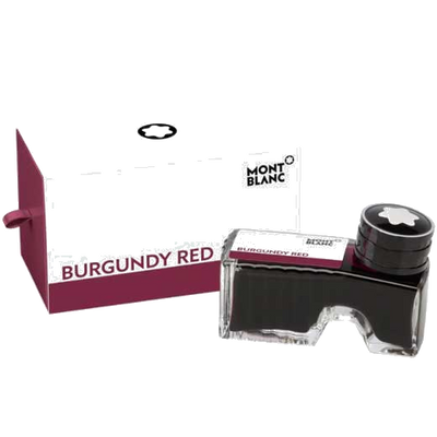 montblanc burgundy ink bott