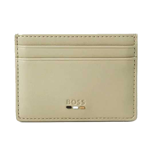 The BOSS Beige card holder comes as part of the Ray collection.
