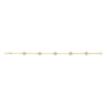10018927 gj daisy gold plated bracelet 1