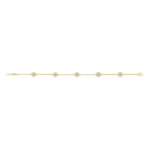This Georg Jensen Daisy 18 KT Gold-Plated Bracelet is great for everyday as it is small and subtle.