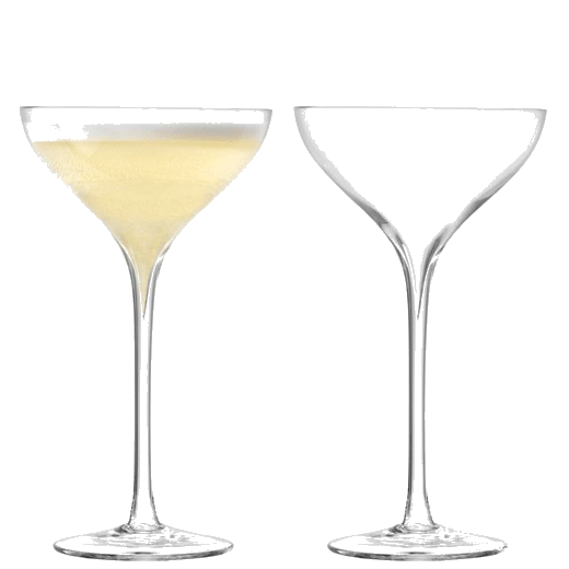 Savoy Champagne Saucer 250ml Set of Two by LSA International.