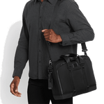 tumi brief case black