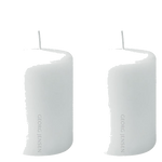 georg jensen small white parrafin candles pack of 2