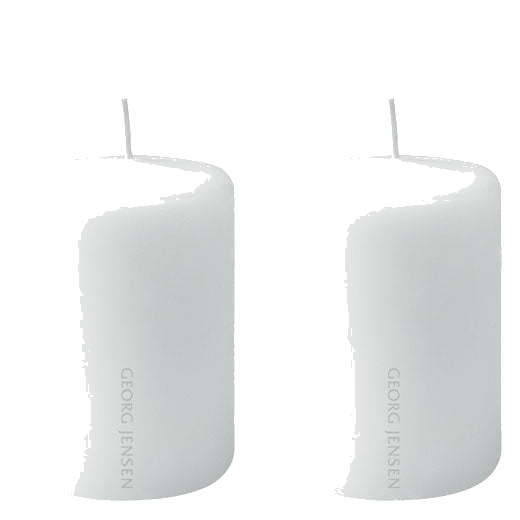 georg jensen small white parrafin candles pack of 2