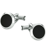 montblanc iconic circular stainless steel and onyx cufflinks c32cd76ed868c09da8b09f6fa21b64b3 2
