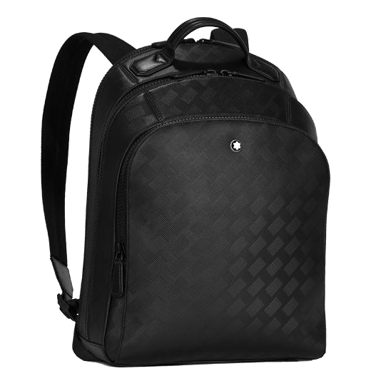 Montblanc's Black Extreme 3.0 Medium 3 Compartment Backpack features a front zip pocket.
