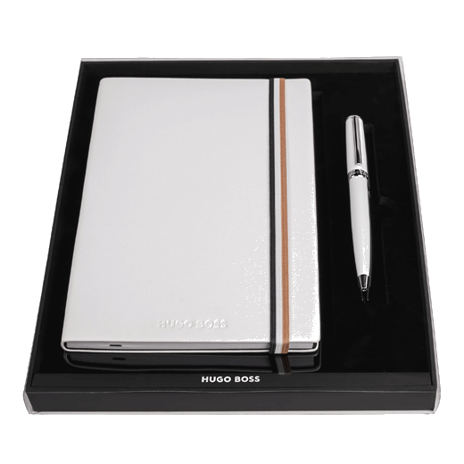 hugo boss notebook pen set