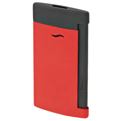 s t dupont paris matt black red slim 7 lighter