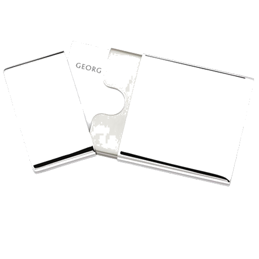 Georg Jenson stainless steel card holder.