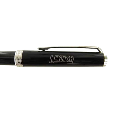 black pen cap engraving