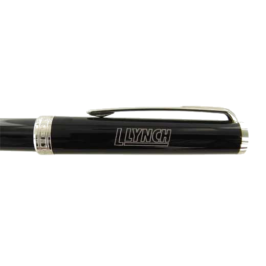 black pen cap engraving
