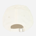 Back view of the BOSS Ally Cream Cotton-Twill Cap with Embroidered Edges and Hugo Logo.