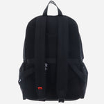Back view of the BOSS Ayden Black Backpack with Hugo Raised Logo.