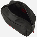 Inside the BOSS Black Ethon 3.0 Wash Bag with Orange Logo.