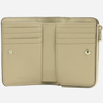 Inside the Numah Beige Leather 8CC Wallet.