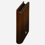 Side view of the Sfumato Brown Meisterstück 4CC Card Holder.