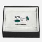 Gift box and dust bag for the StarWalker Polar Green Steel Cufflinks.