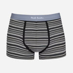 The blue and grey pair of the 7-Pack Mixed Pattern 'Signature Stripe' Boxer Briefs.