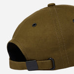 Back view of the Paul Smith Khaki Cotton Baseball Cap with Striped Zebra Logo.
