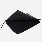 Inside the Signature Stripe Coated Canvas Document Case.