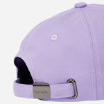 Back view of the Paul Smith Women's Lilac Washed Cotton Cap with Sun Logo.