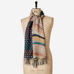The Women's Loretta Swirl Mixed Wool Scarf by Paul Smith.