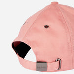 Back view of the Paul Smith Women's Pink Cotton Baseball Cap with Striped Zebra Logo.