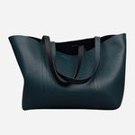 The reversible side of the Hanbury Row Black Large Reversible Open Top Tote Bag.