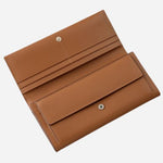 Inside the Heritage Lane Toffee Brown Large Flapover Wallet.