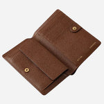 Inside the Picton Place Chocolate Brown Medium Bifold Purse.