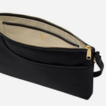 Inside the Pockets Black Medium Zip Top Cross Body Bag.