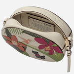 Inside the Radley RHS Orchid House Small Leather Ziptop Cross Body Bag.
