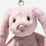 Close up of the Steiff 16 cm Light Pink Hoppie Rabbit Pendant.