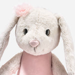 Close up of the Hoppie the Ballet Rabbit 30 cm.