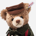 Close up of the Limited Edition 28 cm Little Drummer Boy Musical Teddy Bear.