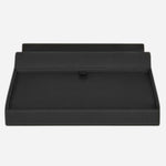 Inside the Montblanc Black Grained Leather Travel Box for 8 Writing Instruments.