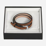 The gift box for the Montblanc Fauve Sartorial Leather Bracelet with Horseshoe Buckle.