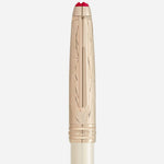The cap and clip of the Meisterstück Doué Classique Ivory Romeo & Juliet Ballpoint Pen.