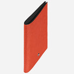 Side view of the Montblanc Sartorial Tangerine Leather Passport Holder.