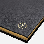 Yard-O-Led Sampson A5 Luxury Black Leather Notebook