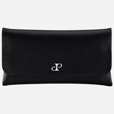 The Philipp Black Faux Leather Double Watch Wrap by WOLF.