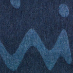 The Women's Blue and Purple Wool Blend Scarf with Signature Print by Paul Smith.