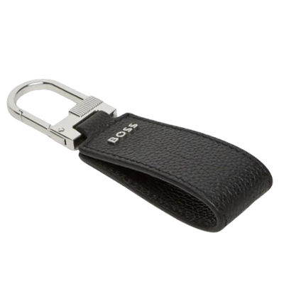 GBBM Black Grained Leather 4CC Wallet and Keyring Set